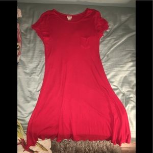 Red Ribbed Mossimo Dress From Target